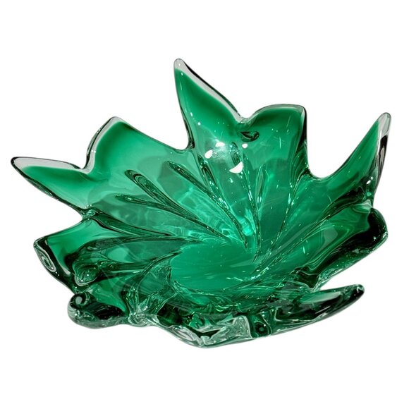 Vintage Other - Vintage Bohemian Czech Chribska Art glass Bowl by Joseph Hospodka